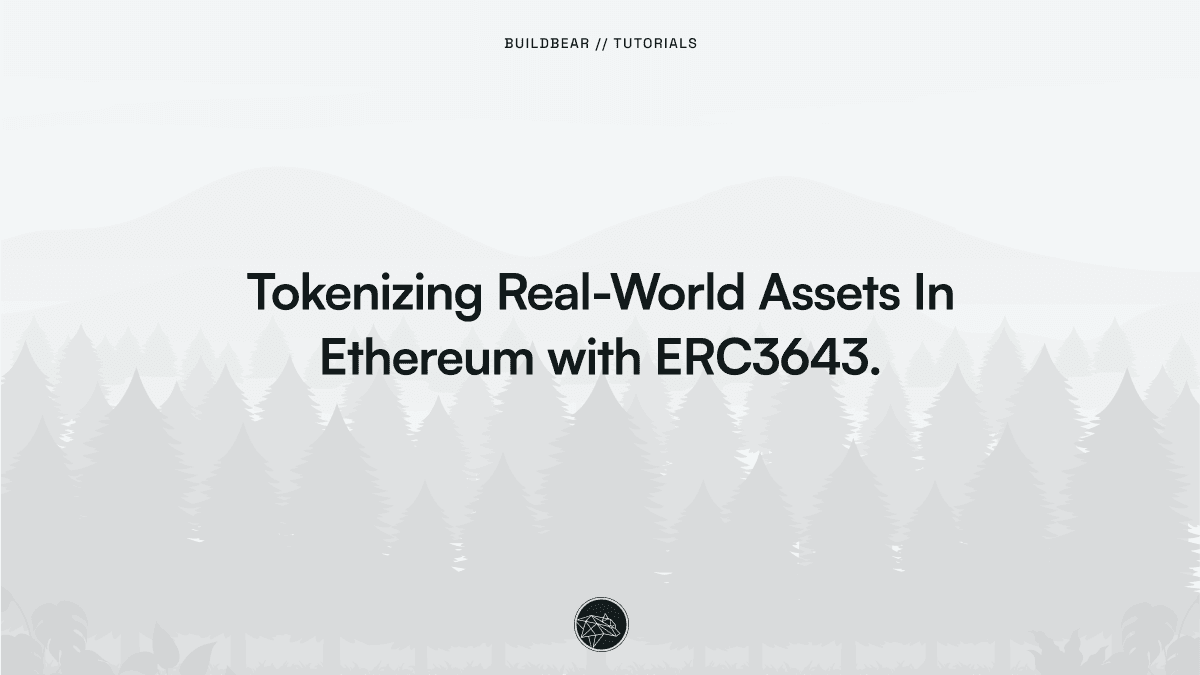 Tokenizing Real-World Assets In Ethereum with ERC3643.
